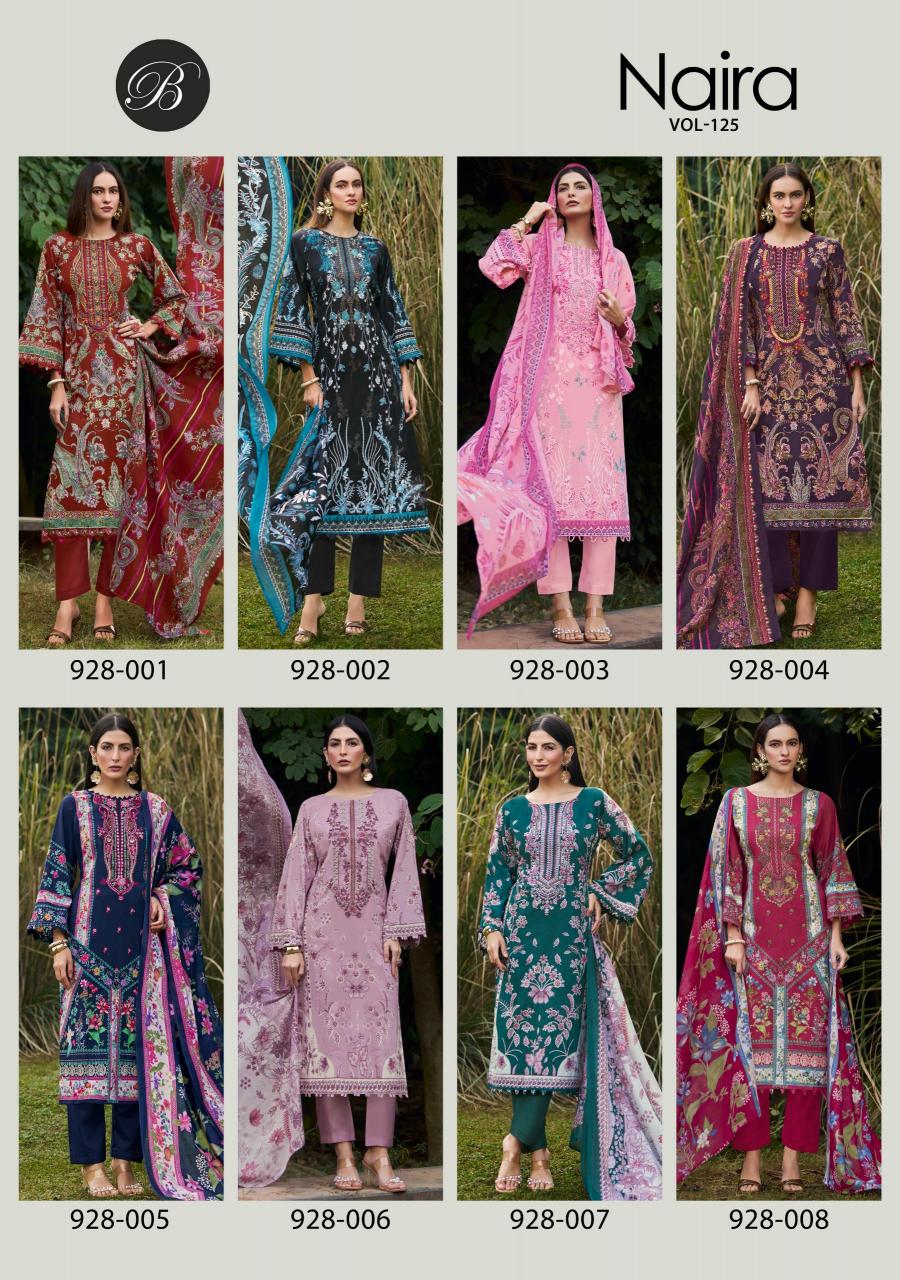 Belliza Naira Vol 125 catalog wholesale dress material market in parrys chennai
