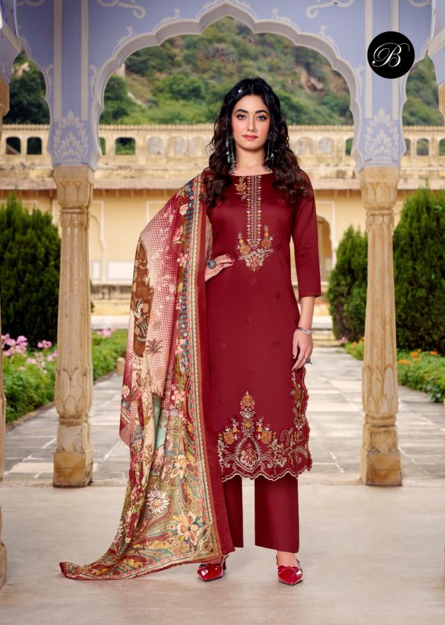 Belliza Zarqash Vol 13 catalog ladies dress material wholesalers in dadar