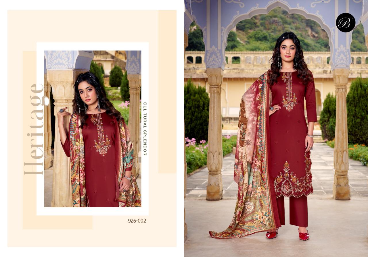 Belliza Zarqash Vol 13 catalog ladies dress material wholesalers in dadar
