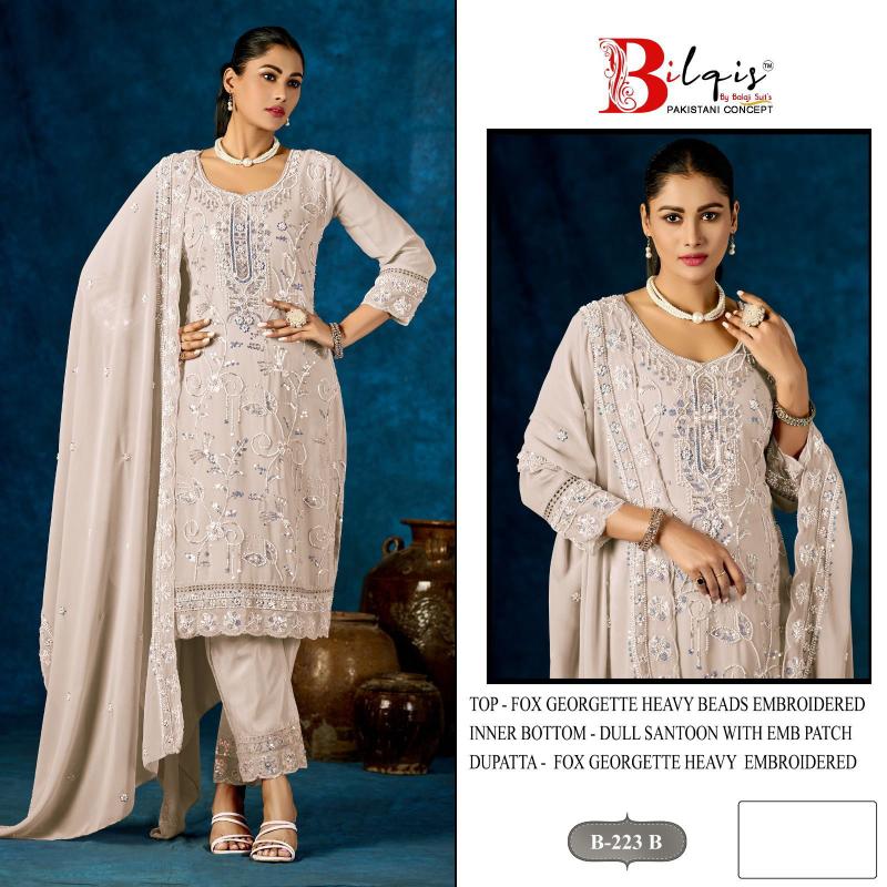 Bilqis B 223 catalog pakistani replica suits wholesale