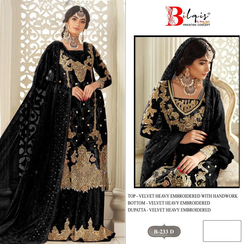 Bilqis B 233 catalog pakistani suits wholesalers in chandni chowk