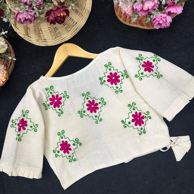 Blousewala Khadi cotton vol 4 catalog wholesale blouse bit in erode