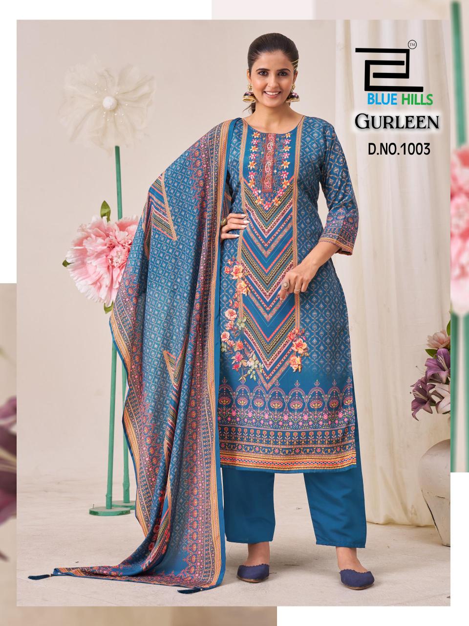 Blue Hills Gurleen catalog wholesale kurti from surat online shopong