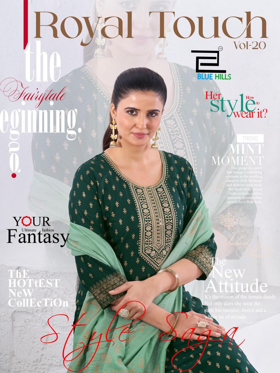 Blue Hills Royal Touch Vol 20 catalog designer kurtis in wholesale price