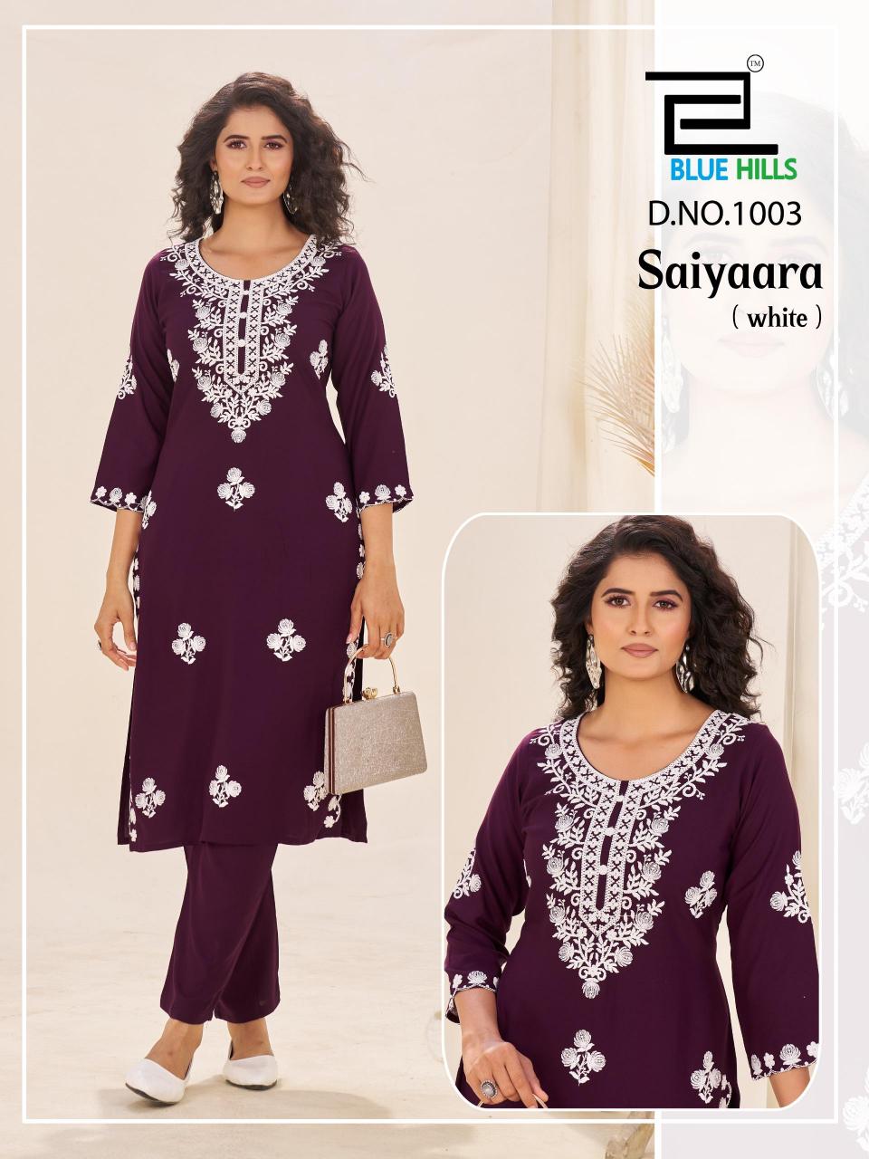 Blue Hills Saiyaara catalog readymade kurti wholesale market