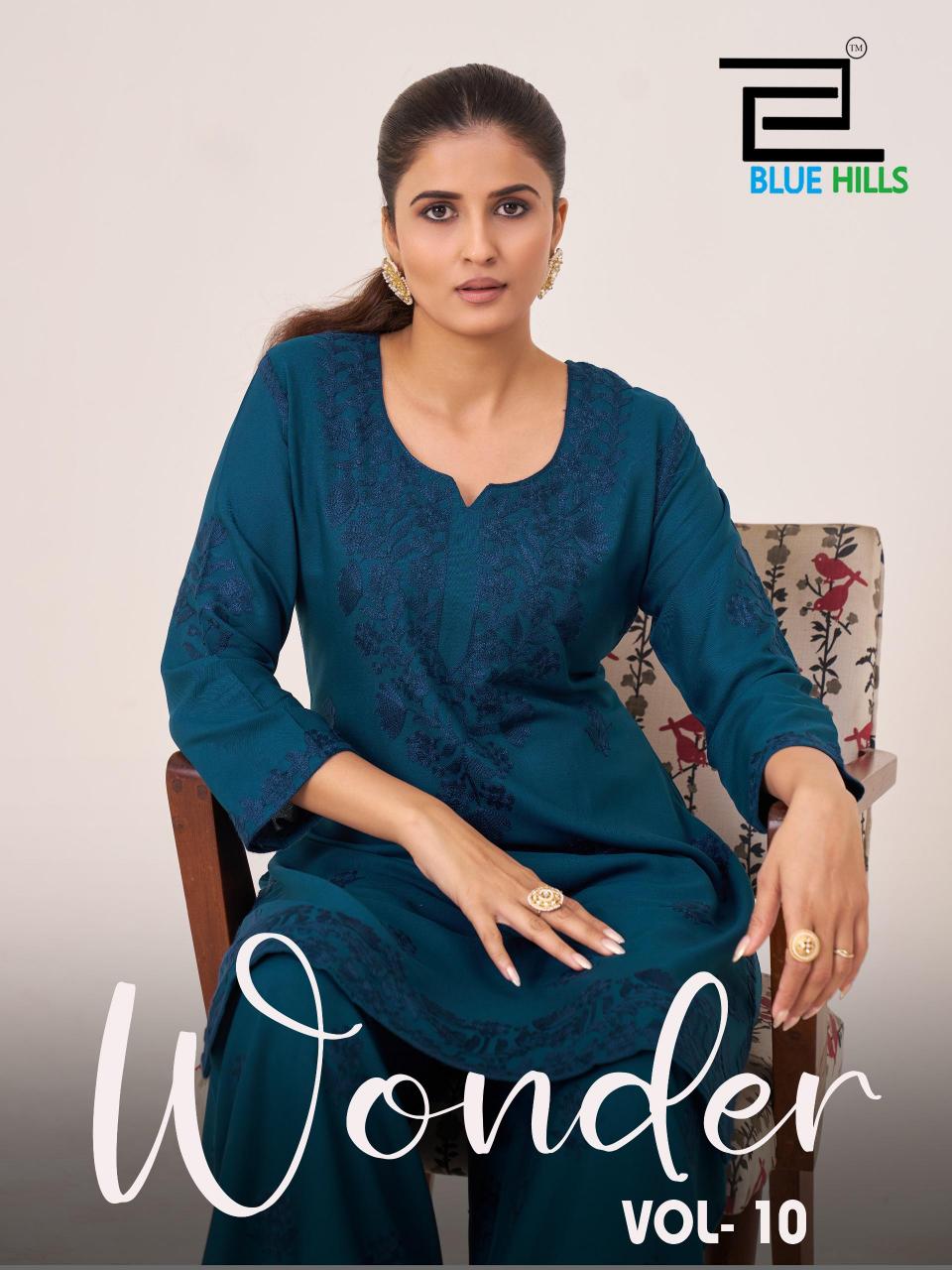 Blue Hills Wonder vol 10 catalog readymade kurtis wholesale bangalore