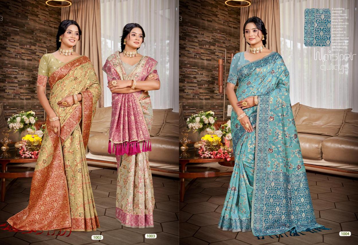Bunawat - Anjani Cotton Sangam Prints Cotton Silk With Meena Woven Work Traditional Saree