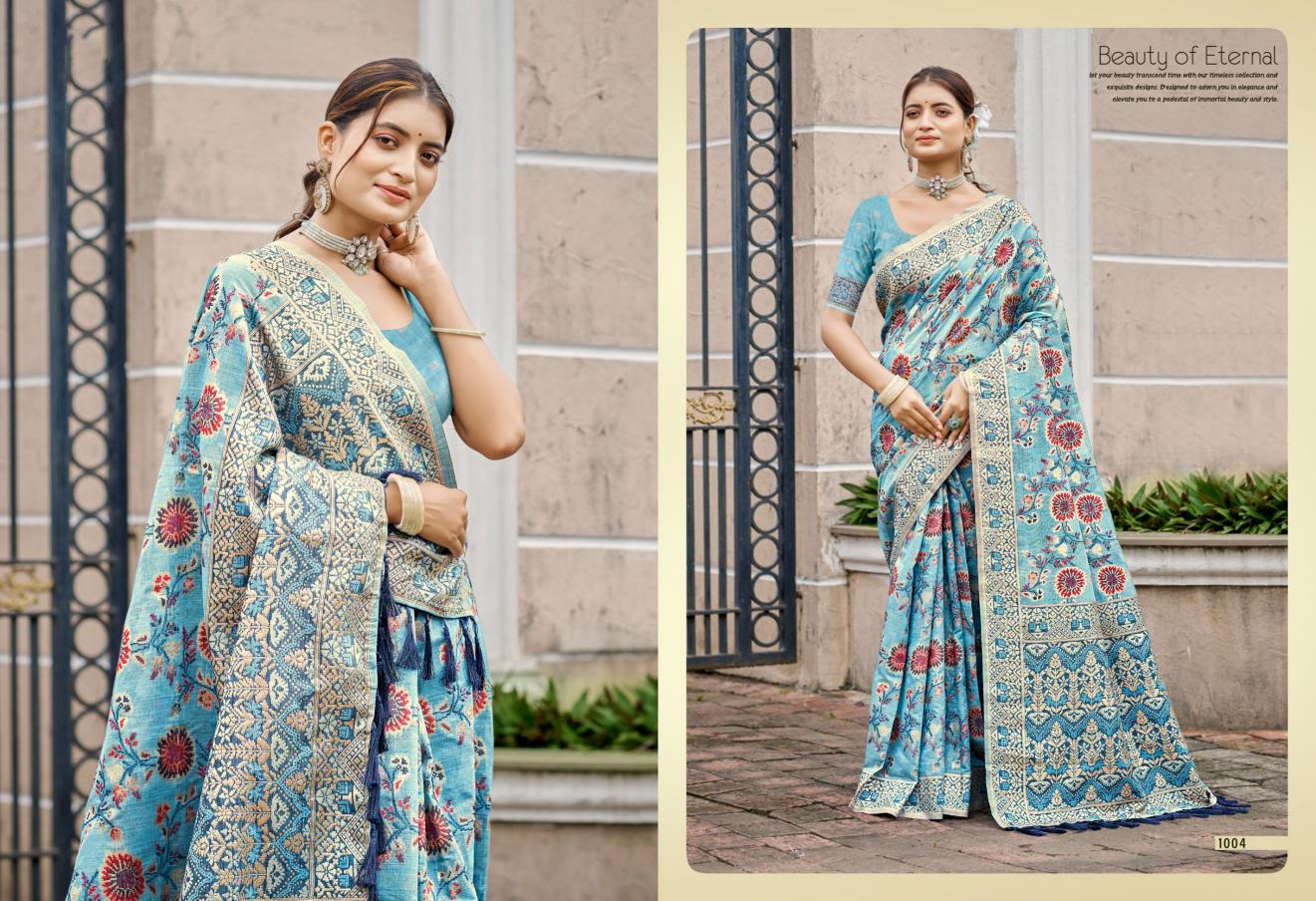 Bunawat - Priyanandini Sangam Prints Cotton Silk With Meena Woven Work Traditional Saree