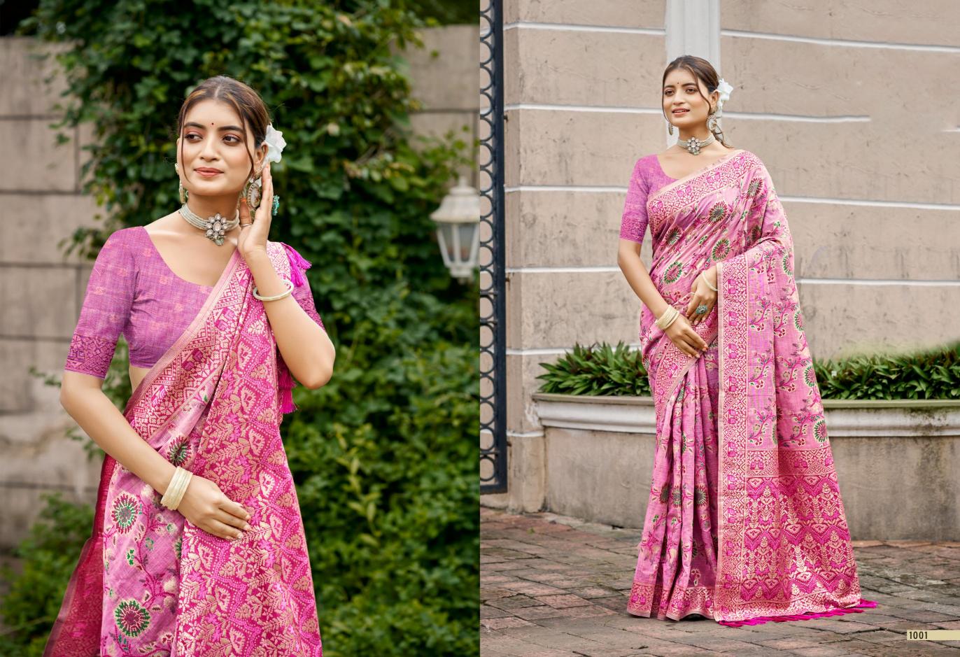 Bunawat - Priyanandini Sangam Prints Cotton Silk With Meena Woven Work Traditional Saree