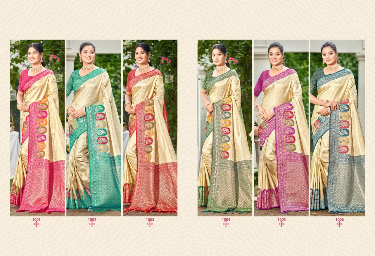 Bunawat - Priyanshi Silk Sangam Prints Silk  Woven Work Traditional Saree