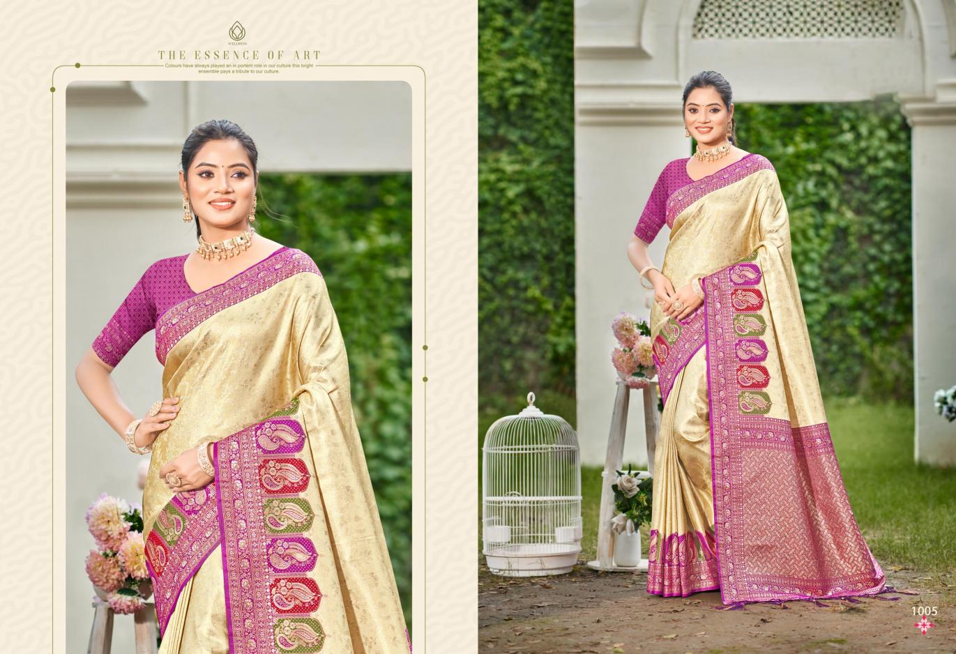 Bunawat - Priyanshi Silk Sangam Prints Silk  Woven Work Traditional Saree