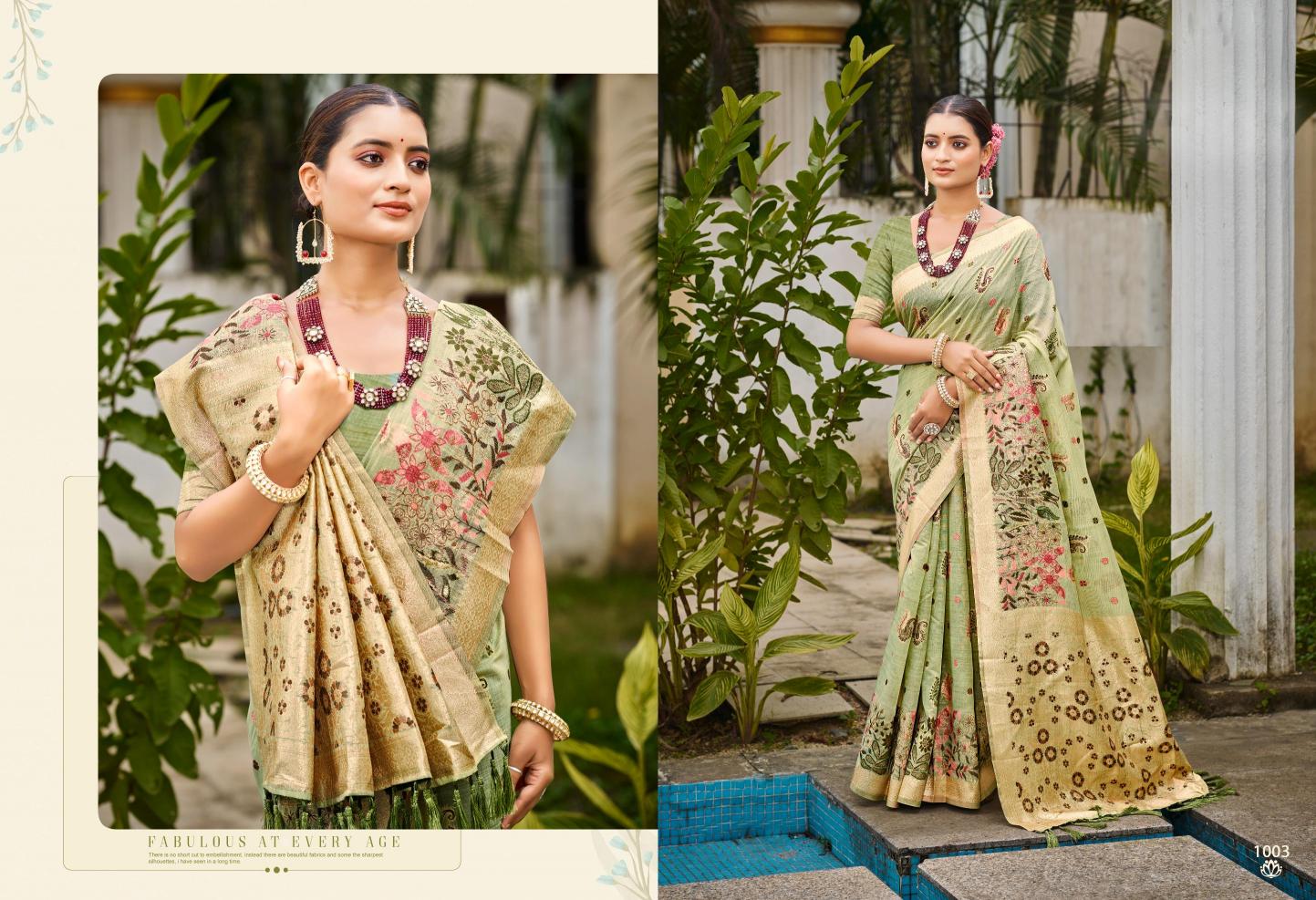 Bunawat - Srilekha Cotton Sangam Prints Cotton Silk With Meena Woven Work Traditional Saree