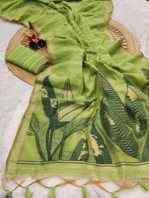 Dazira Ghicha Cotton catalog wholesale sarees in surat with low price