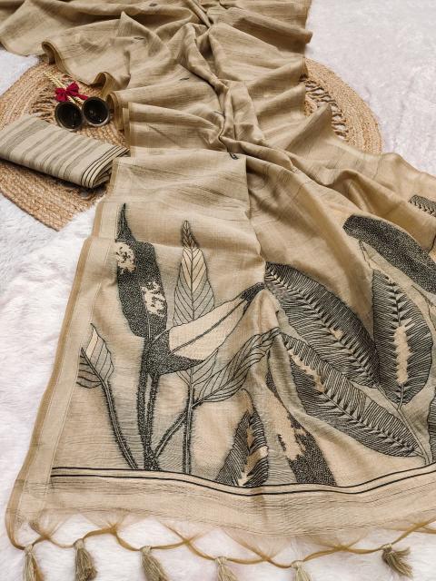 Dazira Ghicha Cotton catalog wholesale sarees in surat with low price
