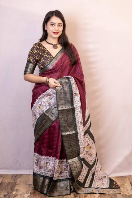 Dazira kalamkari catalog maa saree surat