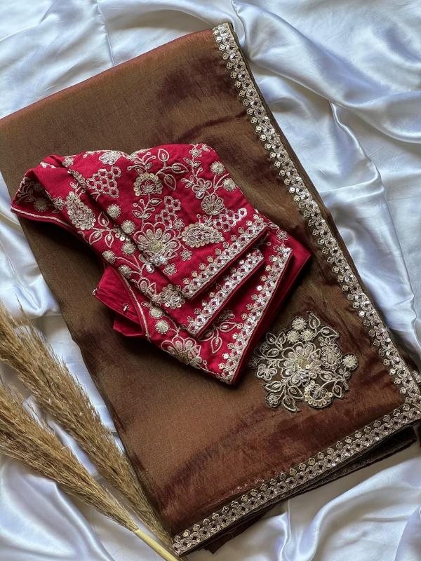 Dazira Premium organza silk catalog women sarees catalogue
