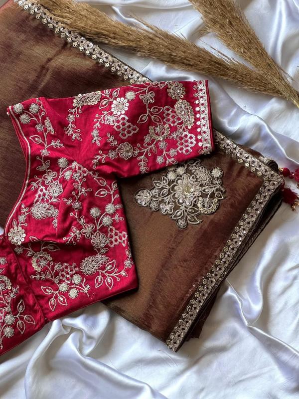 Dazira Premium organza silk catalog women sarees catalogue