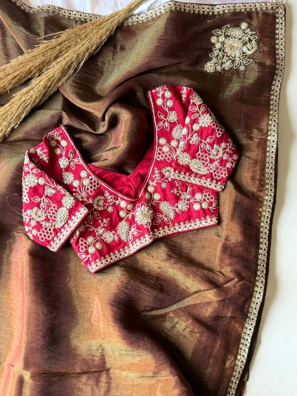 Dazira Premium organza silk catalog women sarees catalogue