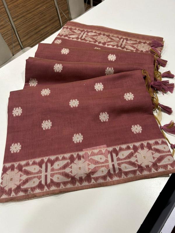 Dazira Premium soft muga Cotton vol 30 Catalog cotton saree blouse designs catalogue
