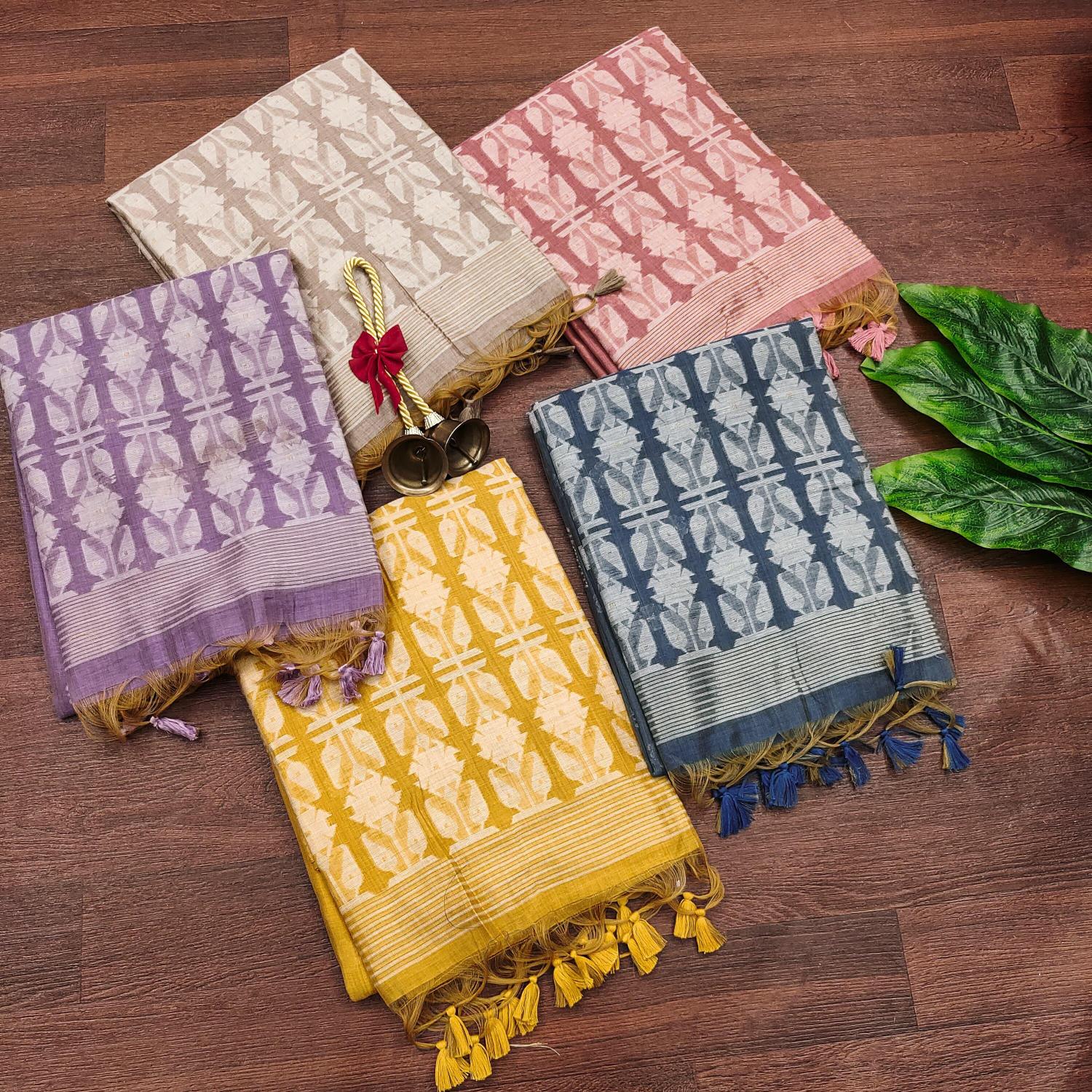 Dazira Premium soft muga Cotton vol 30 Catalog cotton saree blouse designs catalogue