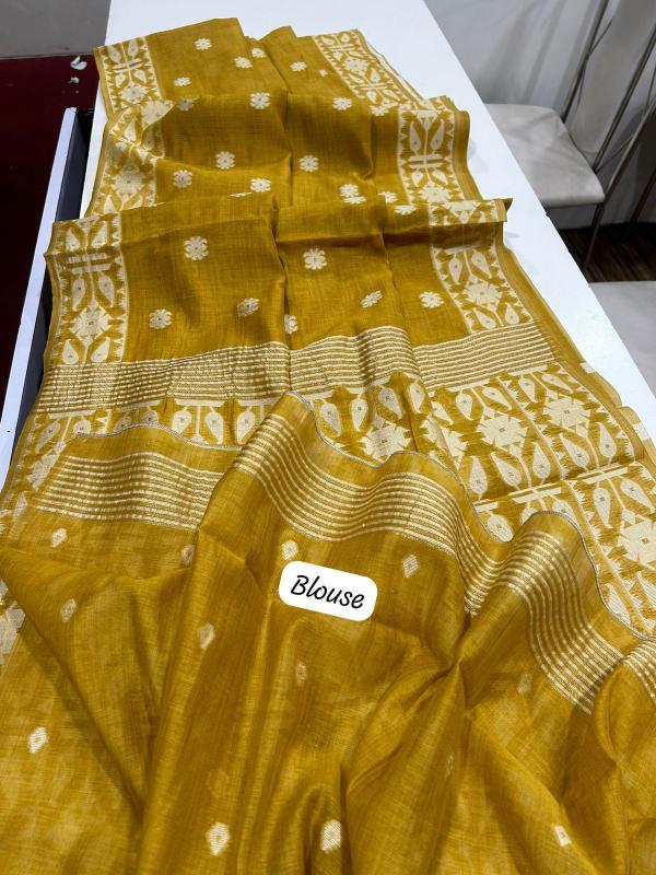 Dazira Premium soft muga Cotton vol 30 Catalog cotton saree blouse designs catalogue