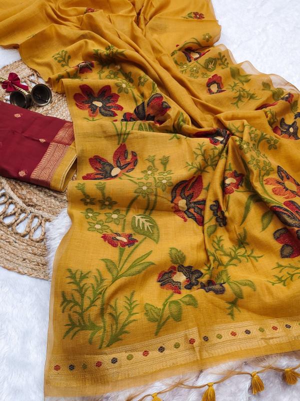 Dazira Premium soft muga Cotton vol 34 Catalog cotton saree price in surat