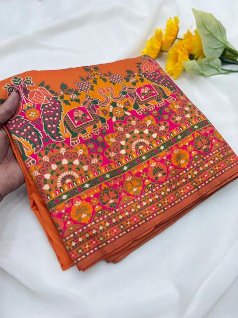 Dazira Pure n Soft Rajwadi pashmina Vol 8 Catalog soch sarees catalogue with price