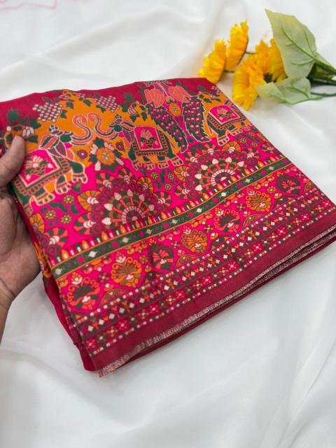 Dazira Pure n Soft Rajwadi pashmina Vol 8 Catalog soch sarees catalogue with price