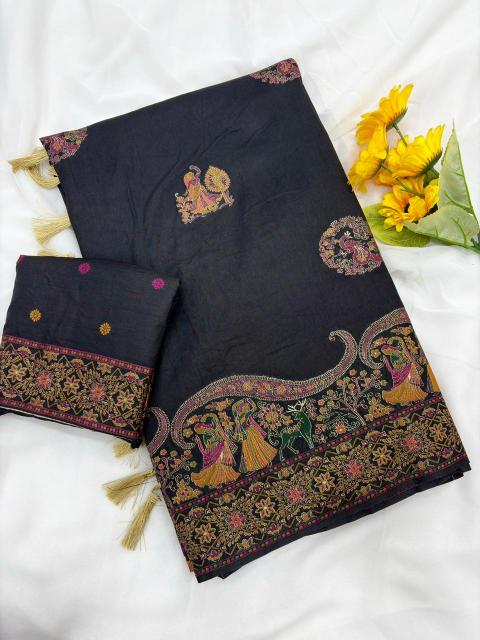 Dazira Pure n Soft Rajwadi pashmina Vol 9 Catalog surat is famous for which saree