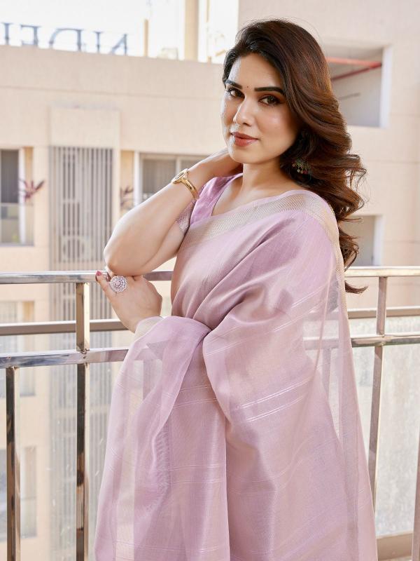 Dazira Soft Tissue Linen silk catalog surat sarees