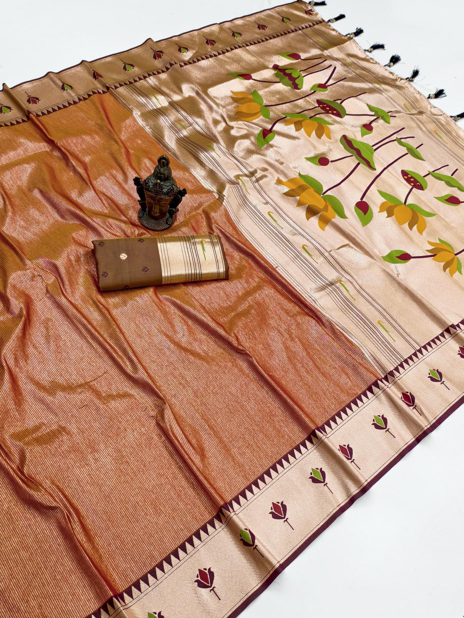 Dazira Tissue Lotus catalog wholesale sarees catalogue online