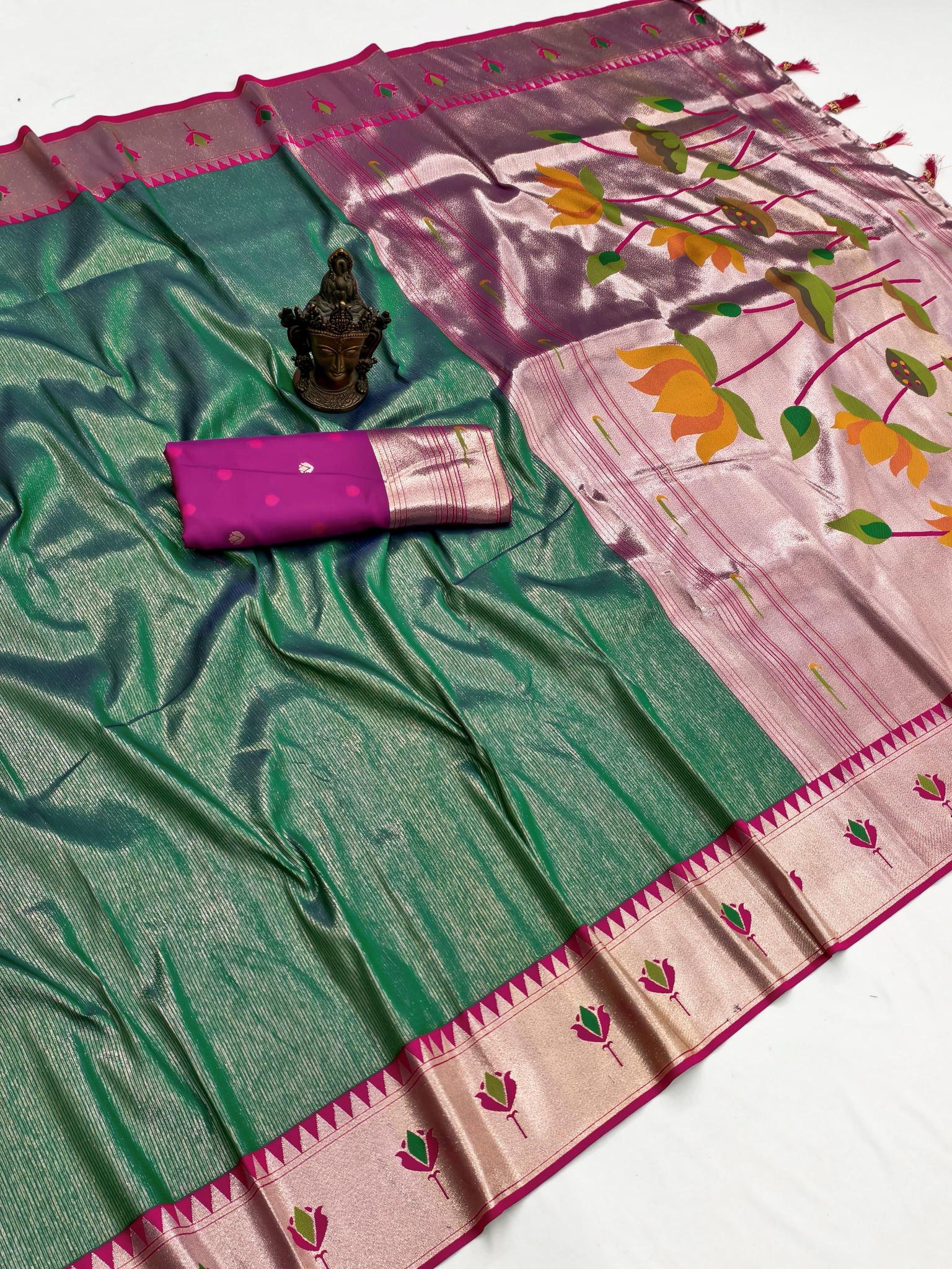 Dazira Tissue Lotus catalog wholesale sarees catalogue online