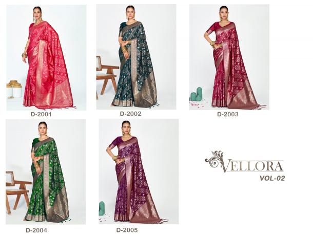 Dazira Vellora vol 2 catalog low cost sarees wholesale
