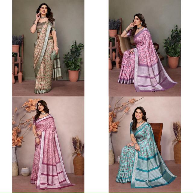 Dazira W - 299 catalog Vichitra Silk sarees