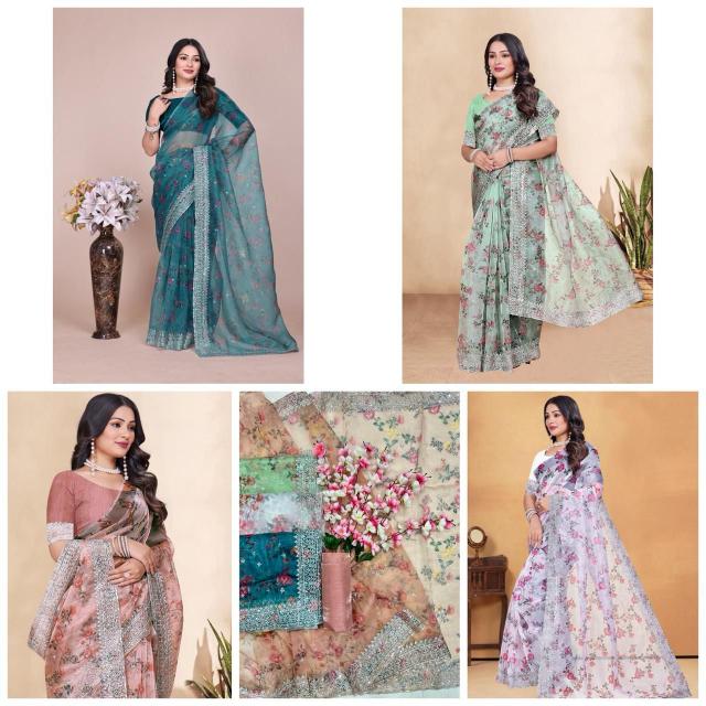 Dazira W - 320 catalog Organza sarees