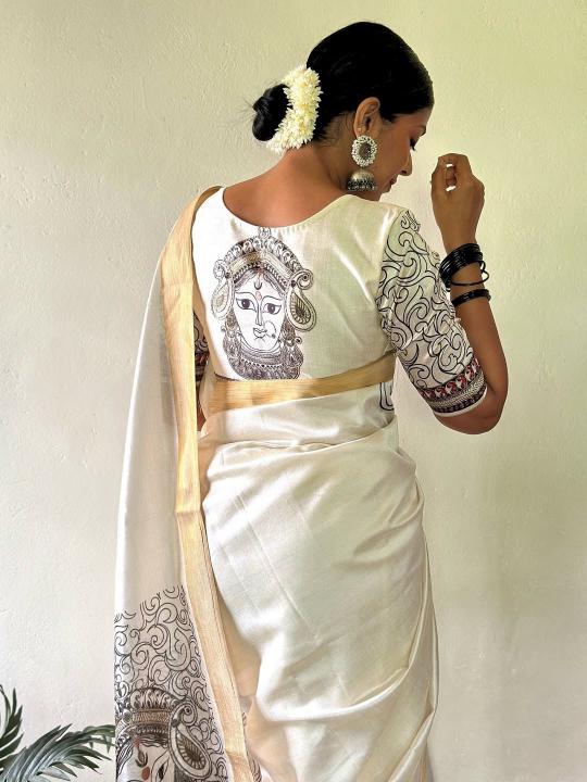 Dazira W - 347 catalog linen saree manufacturers in surat