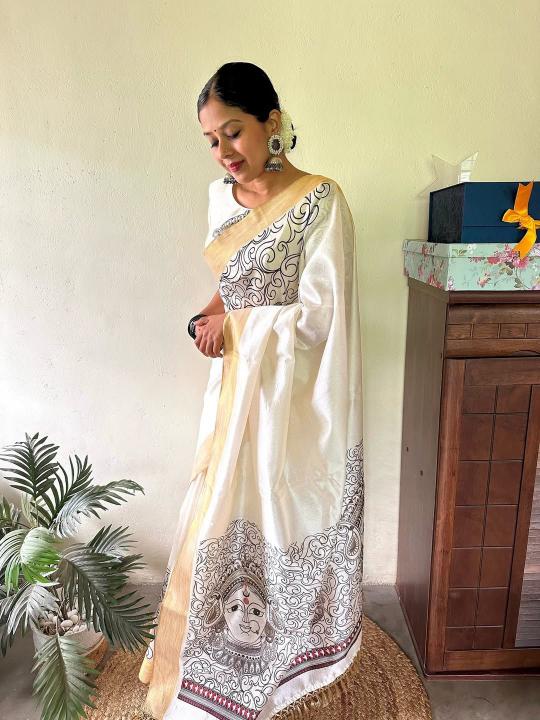 Dazira W - 347 catalog linen saree manufacturers in surat