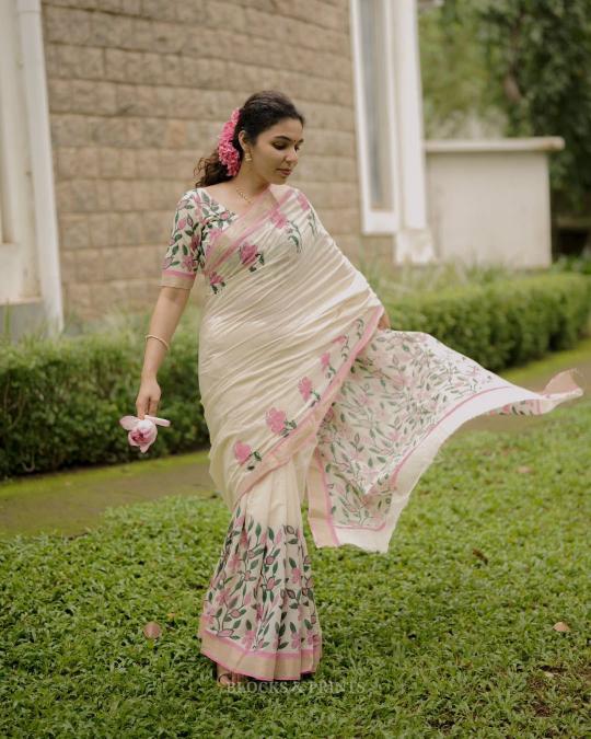 Dazira W - 348 catalog linen sarees wholesale in surat