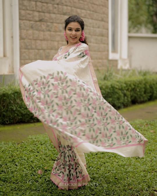 Dazira W - 348 catalog linen sarees wholesale in surat