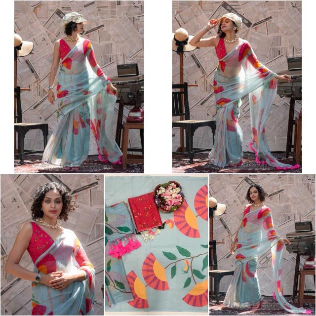 Dazira W - 356 catalog ajmera fashion saree manufacturers exporters wholesalers surat