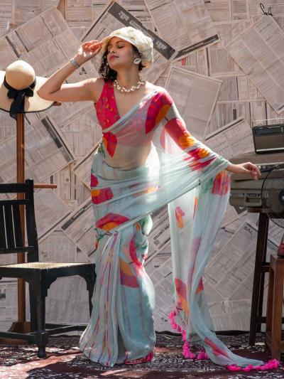 Dazira W - 356 catalog ajmera fashion saree manufacturers exporters wholesalers surat