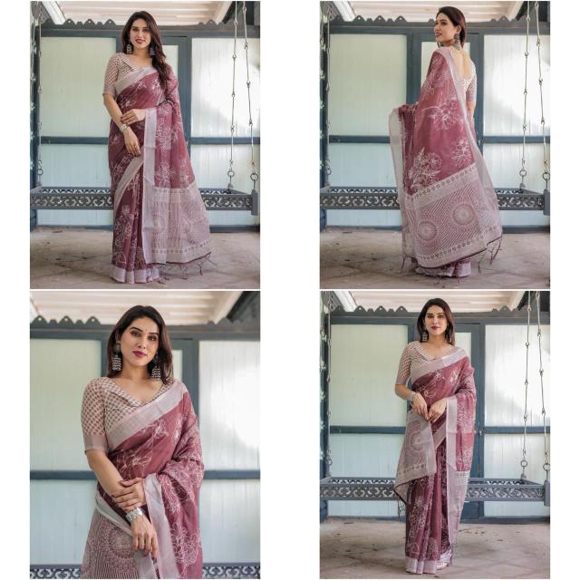 Dazira W - 360 catalog linen sarees wholesale surat