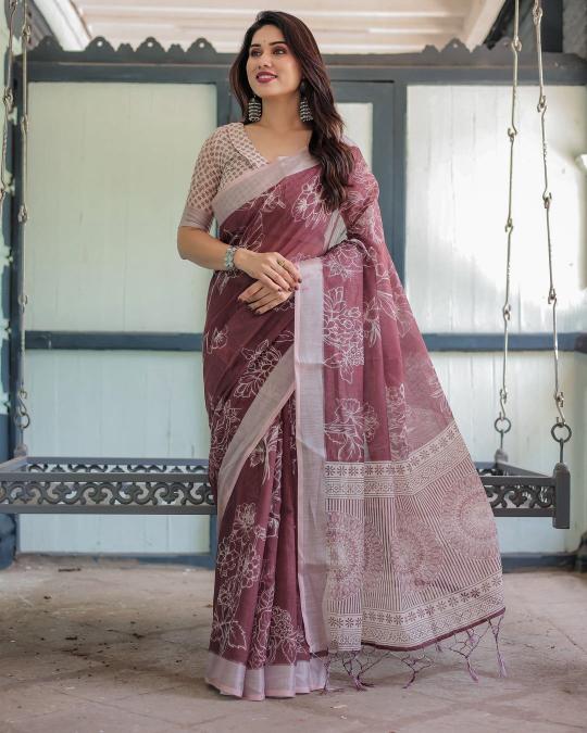 Dazira W - 360 catalog linen sarees wholesale surat