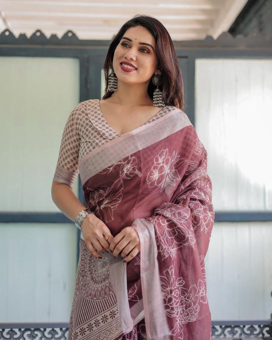 Dazira W - 360 catalog linen sarees wholesale surat