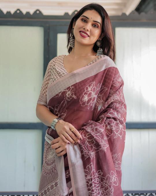 Dazira W - 360 catalog linen sarees wholesale surat
