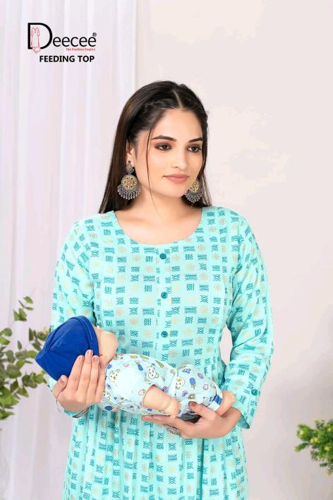 Deecee Bushra catalog maternity kurtis wholesale