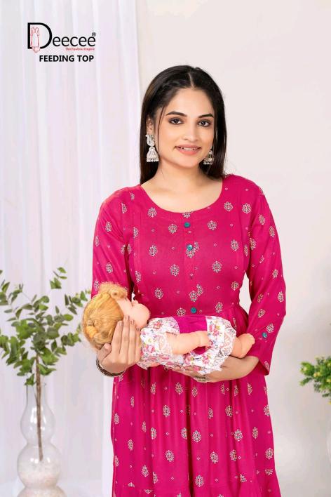 Deecee Bushra catalog maternity kurtis wholesale