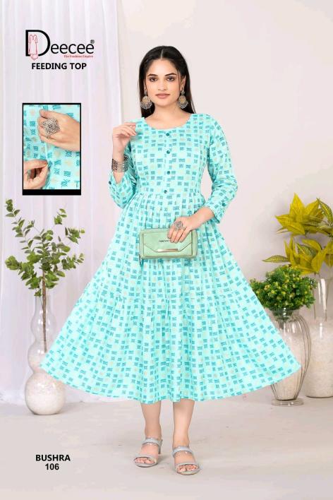 Deecee Bushra catalog maternity kurtis wholesale