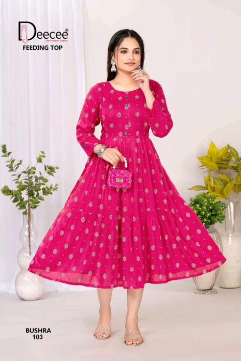 Deecee Bushra catalog maternity kurtis wholesale