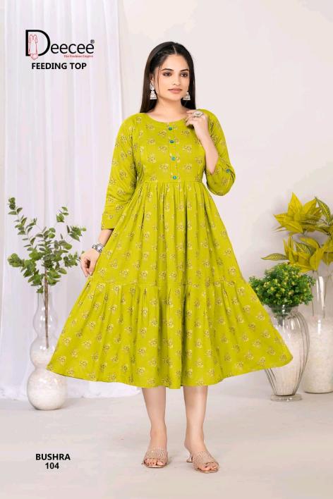 Deecee Bushra catalog maternity kurtis wholesale